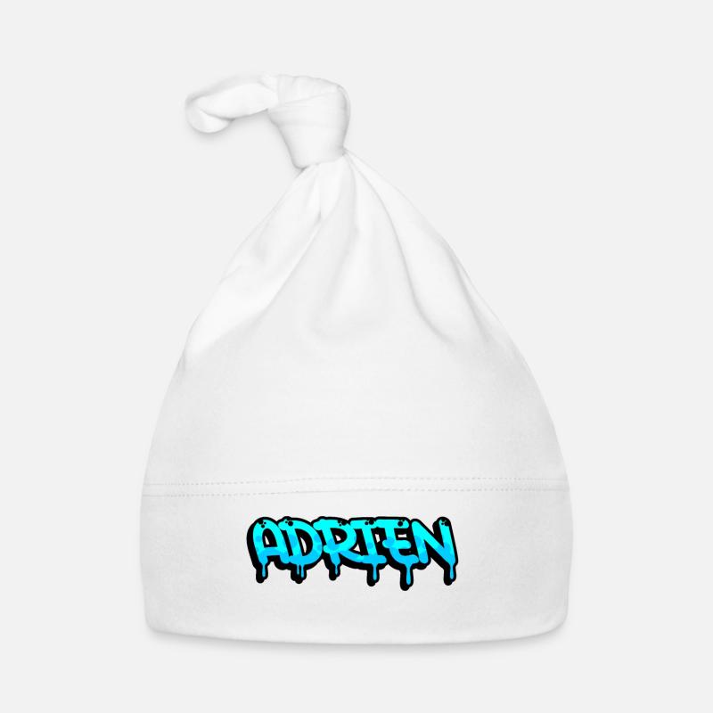Graffiti prénom Adrien Bonnet bio Bébé