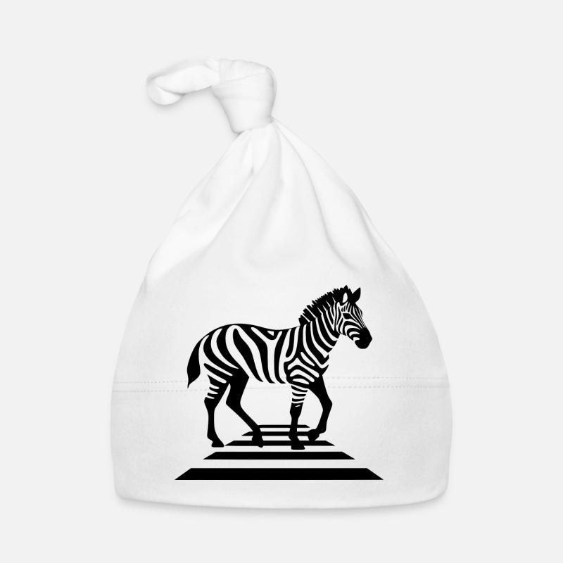 Zebra on zebra crossings Organic Baby Cap