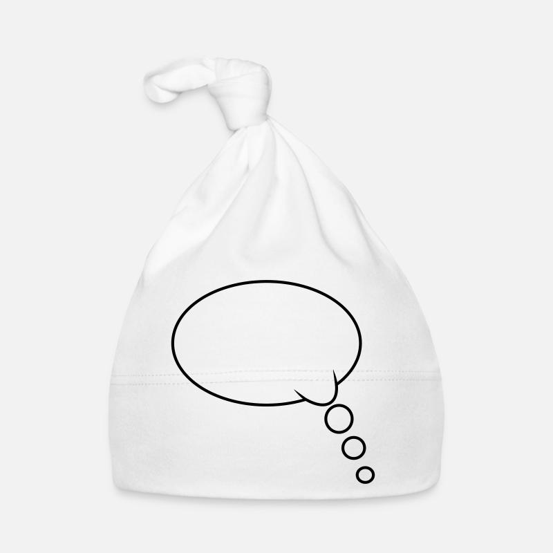 Denkblase Design Baby Bio-Mütze