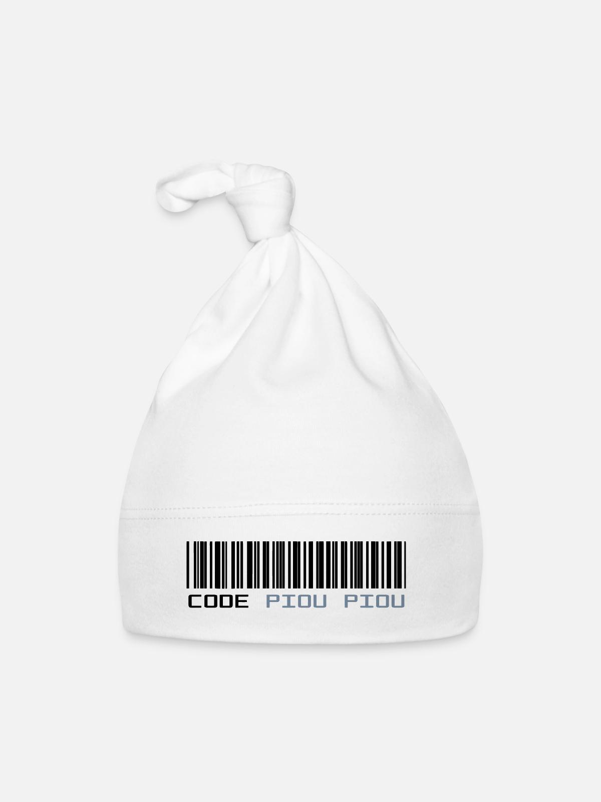 CODE PIOU PIOU - Bonnet bio Bébé - blanc - Devant