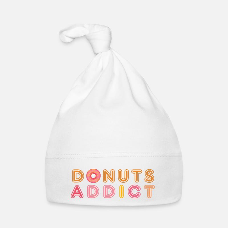 Donuts süchtig rosa Karamell Baby Bio-Mütze