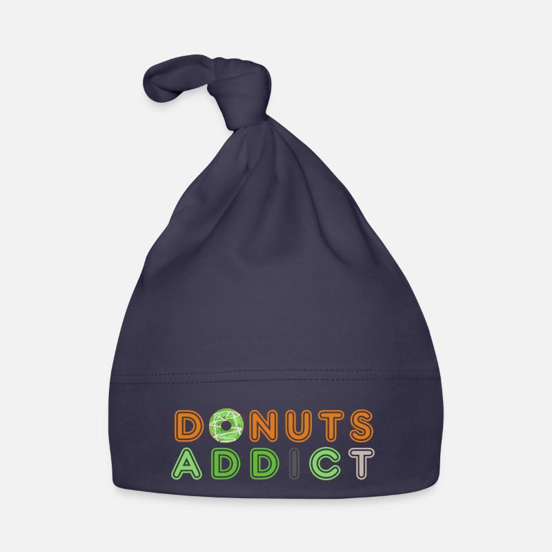 Donuts addict green Organic Baby Cap