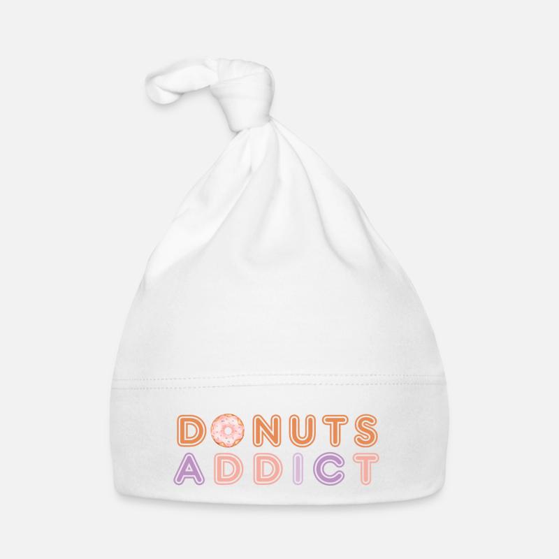 Donuts süchtig hellrosa Baby Bio-Mütze