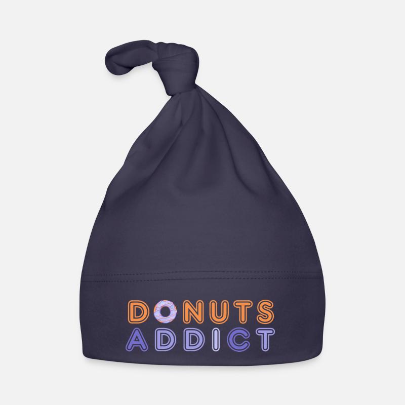 Donuts süchtig lila Baby Bio-Mütze