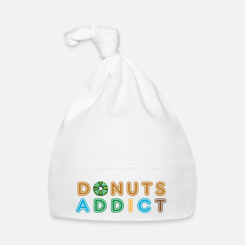 Donuts addict green choco Organic Baby Cap