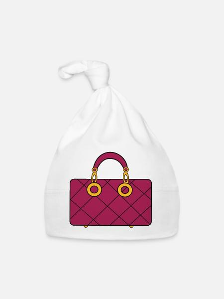 My Handbag Luxury Handbag - Organic Baby Cap - white - Front