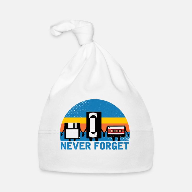 Never Forget - Organic Baby Cap - white