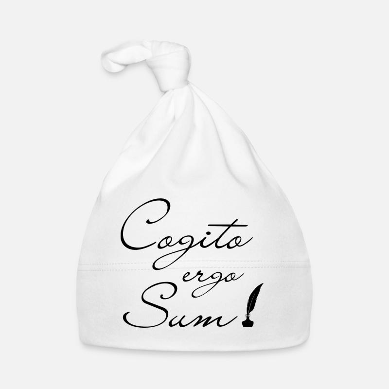 Cogito ergo Sum Organic Baby Cap