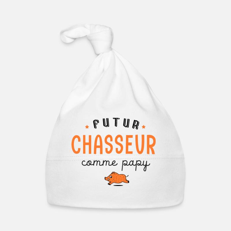 chasse futur chasseur comme papy papi grand père Bonnet bio Bébé