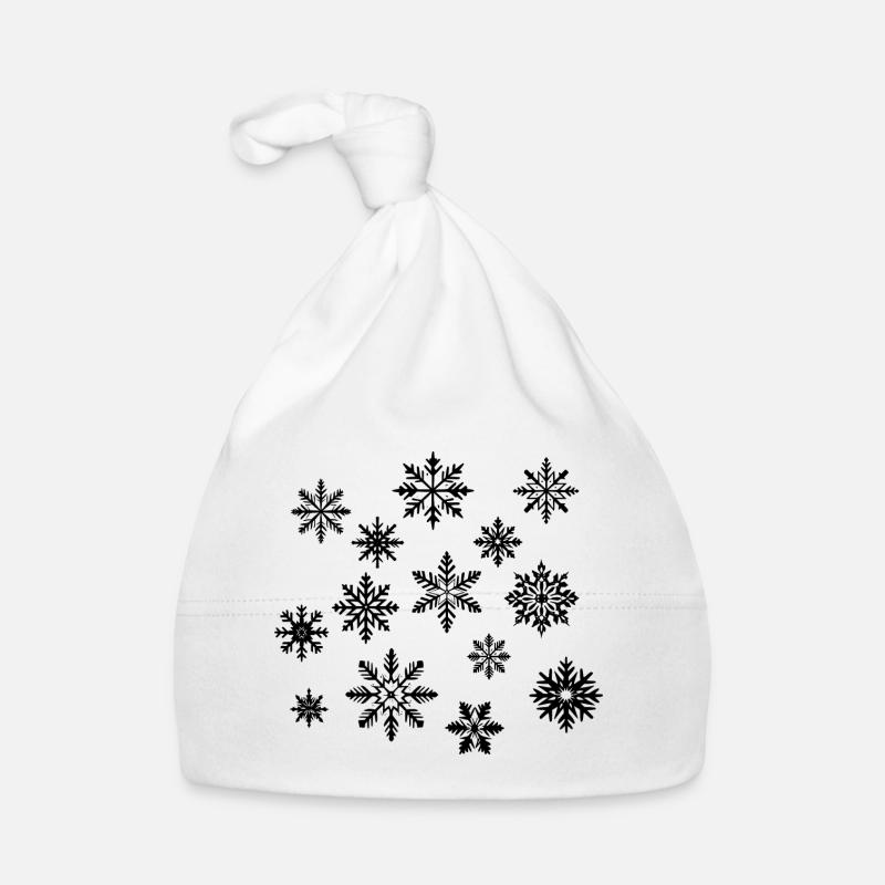 Snowflakes Organic Baby Cap