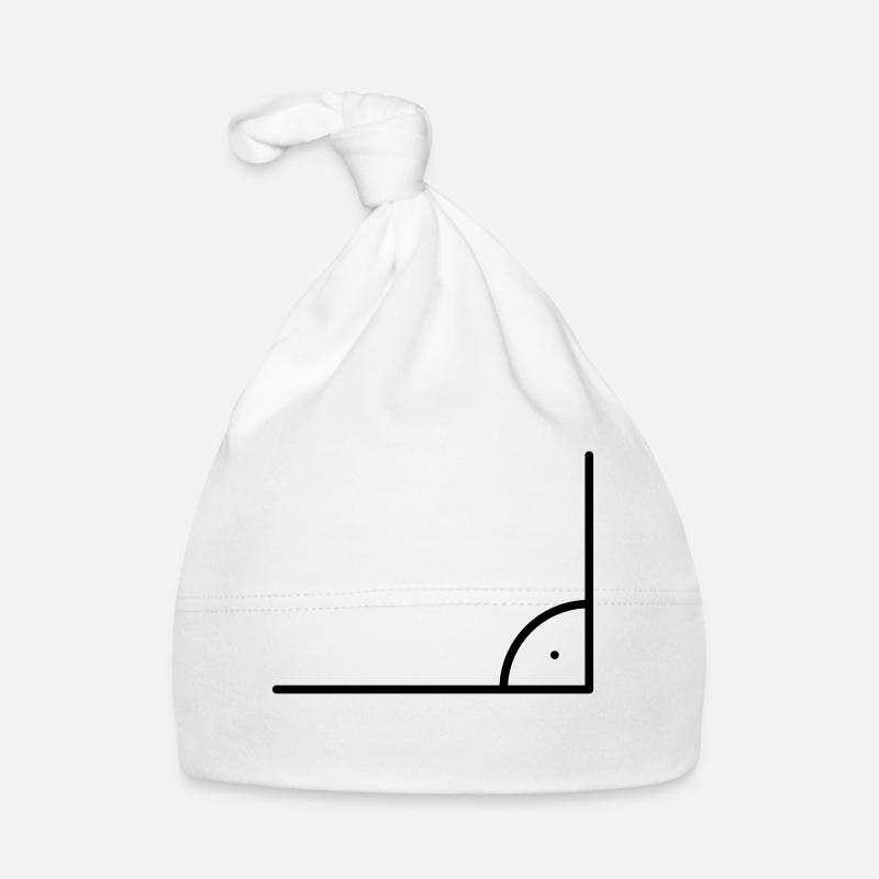 Icône de mathématiques - angle droit Bonnet bio Bébé