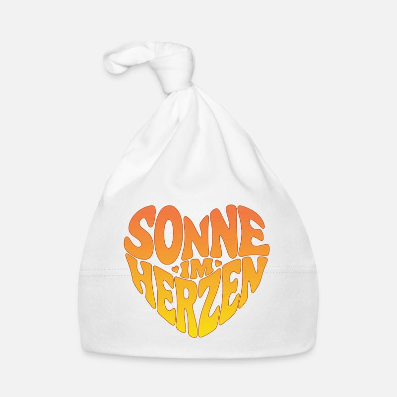 Sonne im Herzen Baby Bio-Mütze