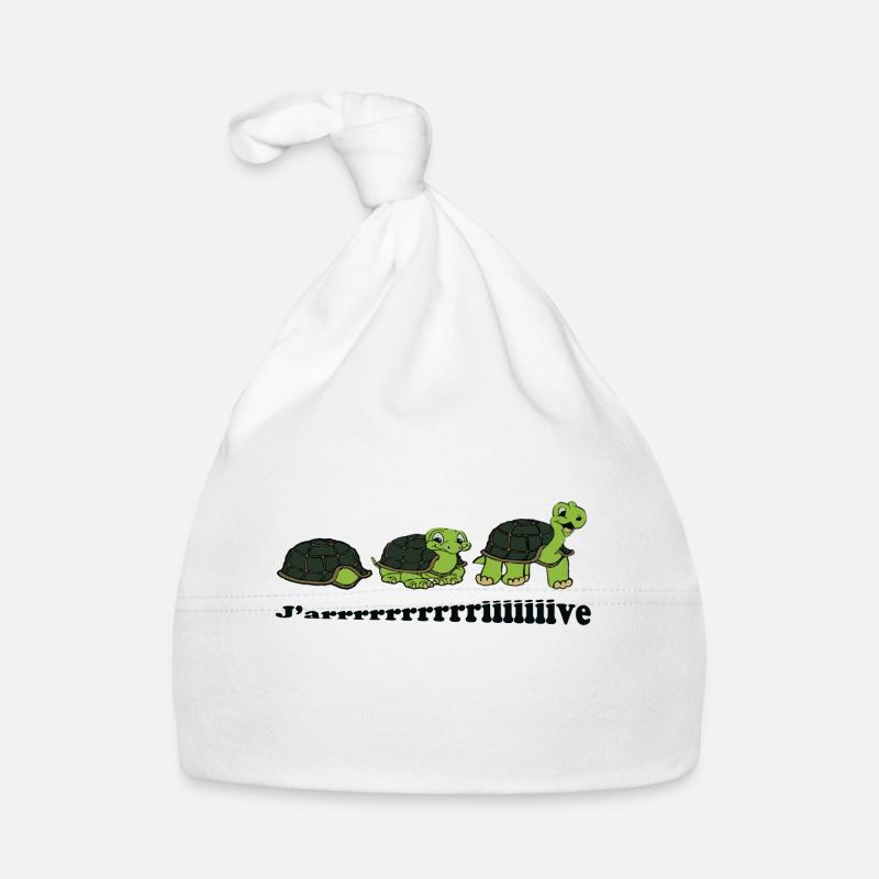 Tortues j'arrive Bonnet bio Bébé