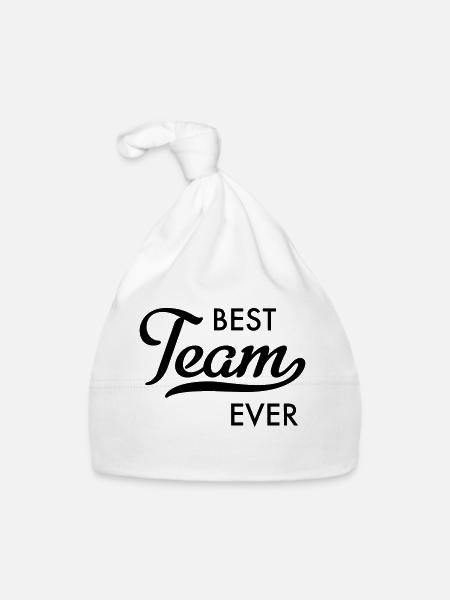Best team - Organic Baby Cap - white - Front