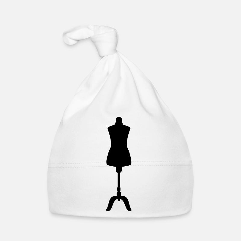 Couturière est factice - Bonnet bio Bébé - blanc