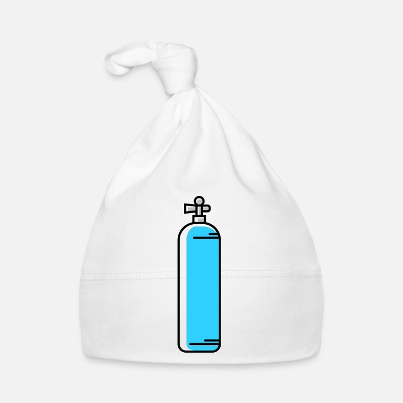 Oxygen diving icon Organic Baby Cap