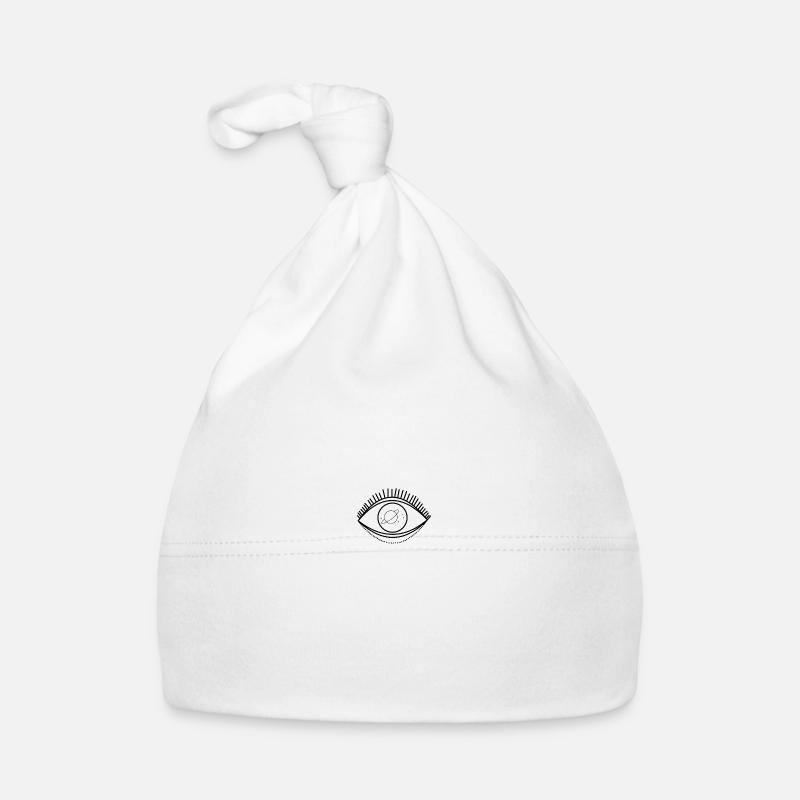 Étoiles de planètes oculaires - Bonnet bio Bébé - blanc