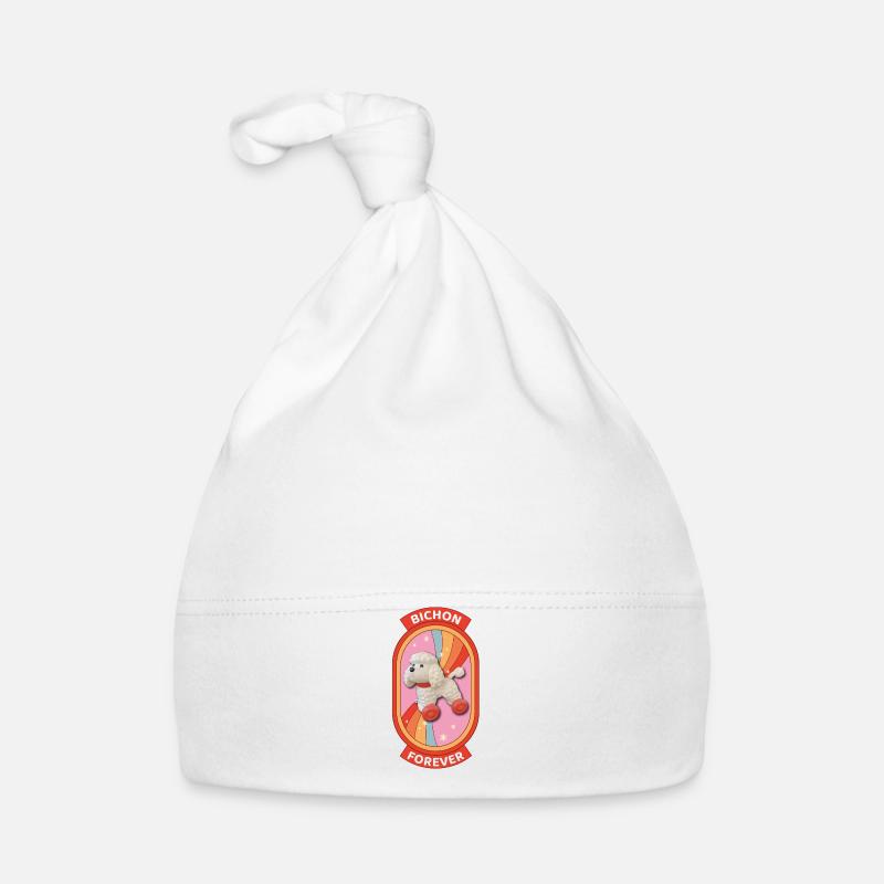 Bichon forever rainbow Organic Baby Cap