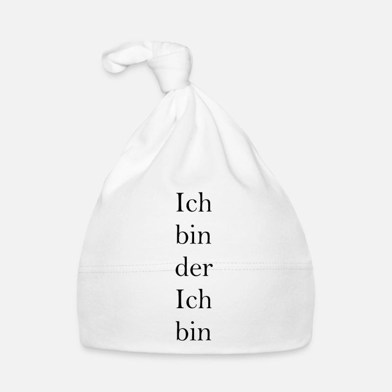 Ich bin der Ich bin - Baby Bio-Mütze - Weiß