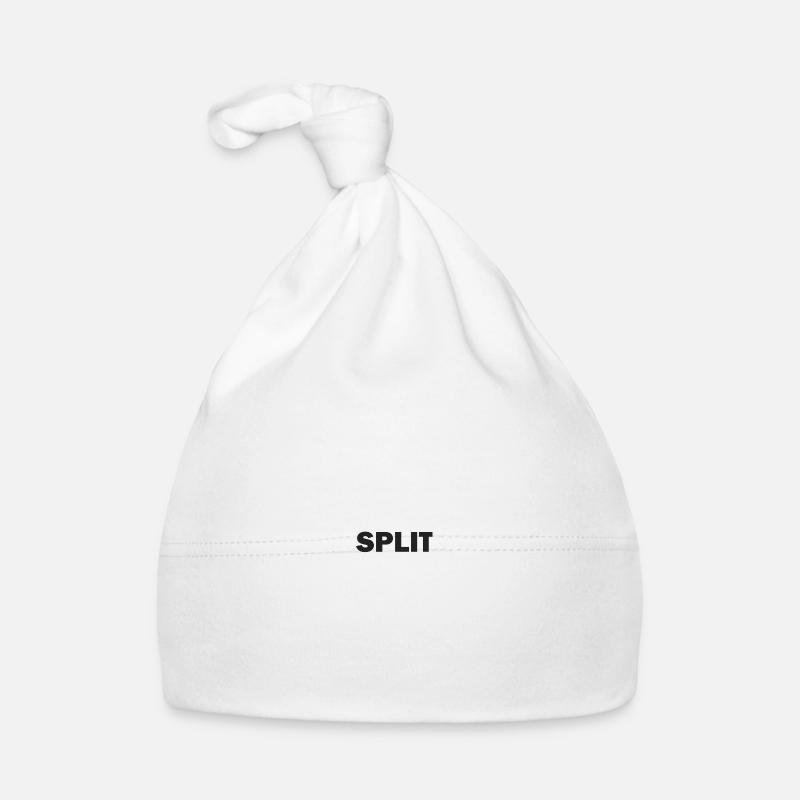 Split - minimaliste - Bonnet bio Bébé - blanc
