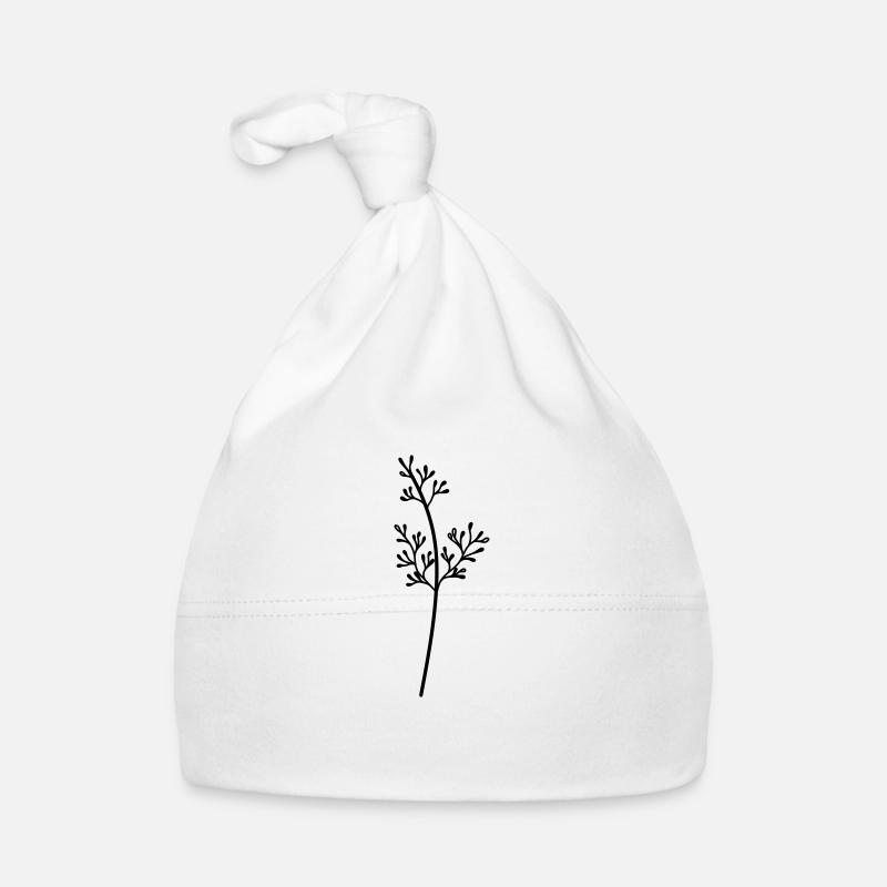 simple Wildblume Baby Bio-Mütze
