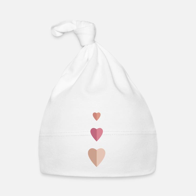 3 Herzen Baby Bio-Mütze