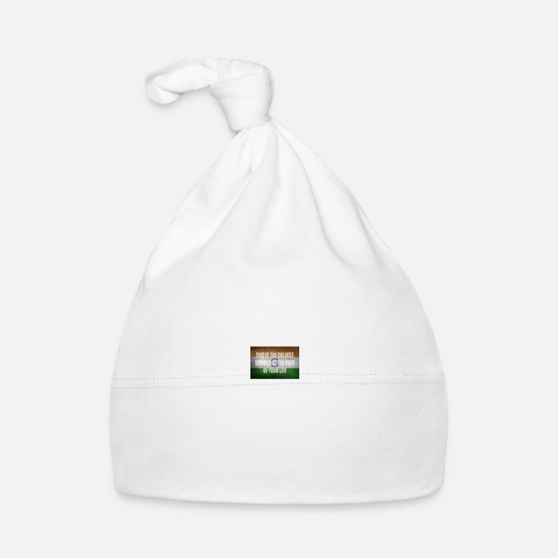 Klimaschutz Sprüche Geschenkidee - Baby Bio-Mütze - Weiß