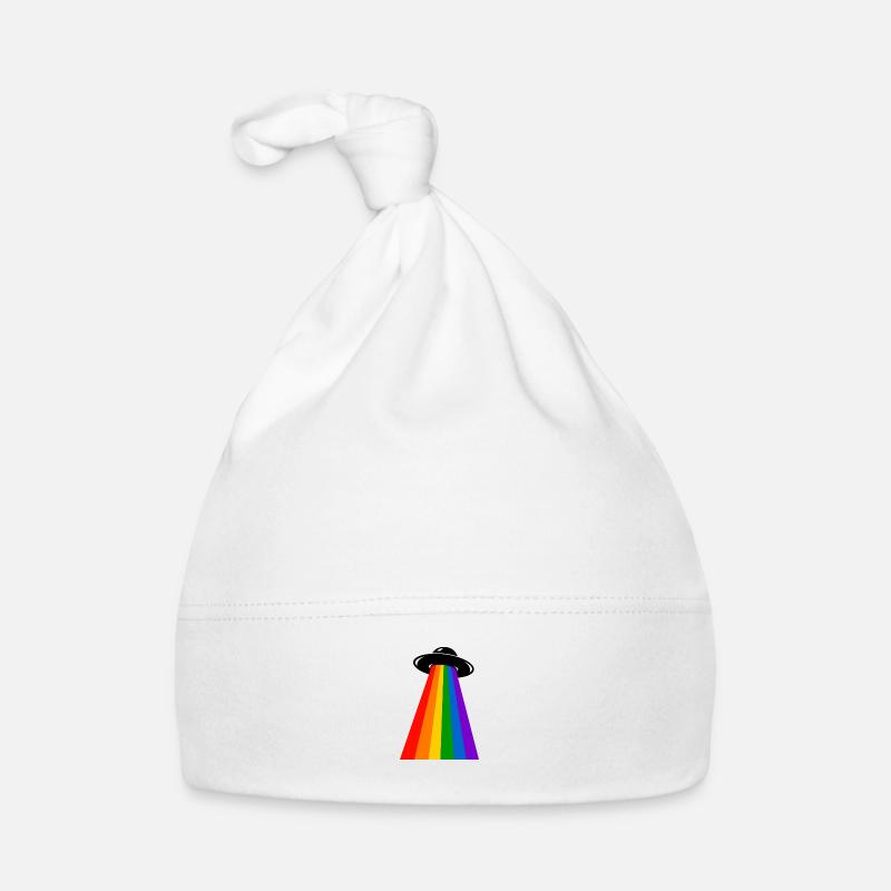 UFO Regenbogen Baby Bio-Mütze