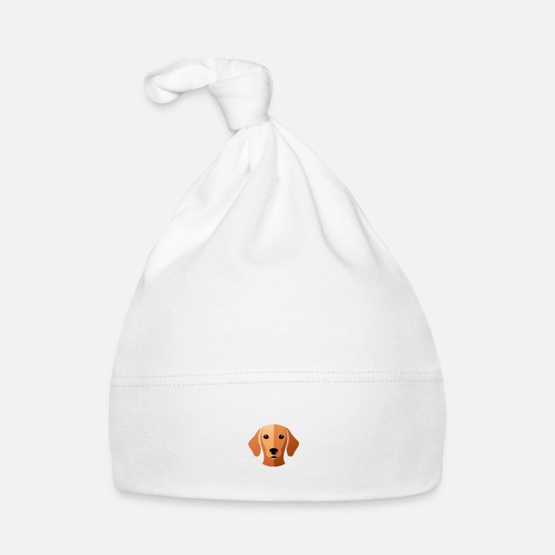 Kleiner süßer Dackelkopf Karamell Baby Bio-Mütze