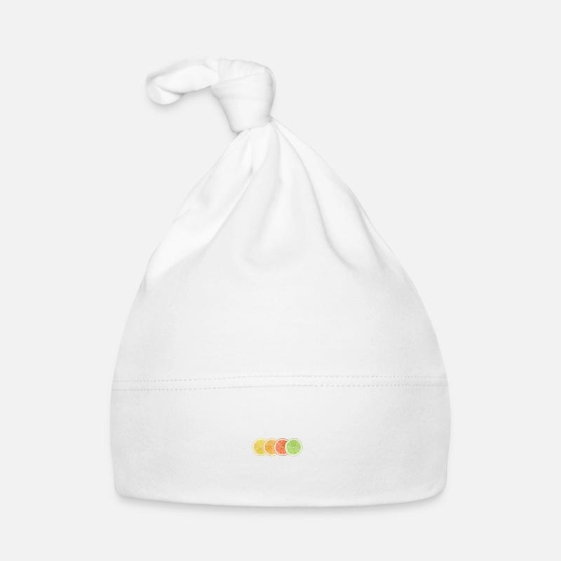 Agrumes - Bonnet bio Bébé - blanc