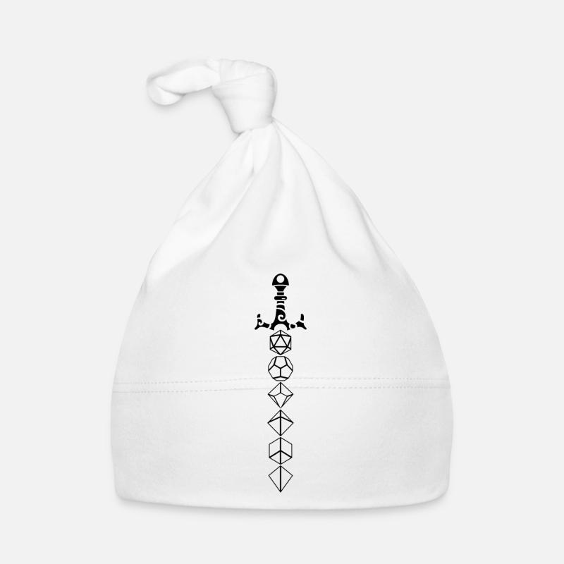 Dungeon Dice Sword Organic Baby Cap