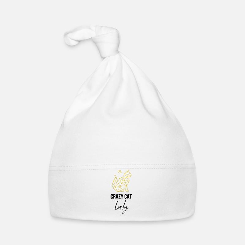 Chat fou Dame Chat Chat Amour Chat Bonnet bio Bébé