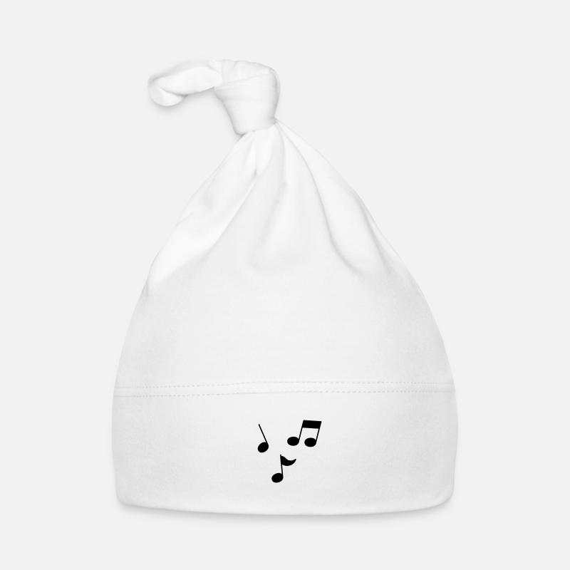 Musiknoten Baby Bio-Mütze