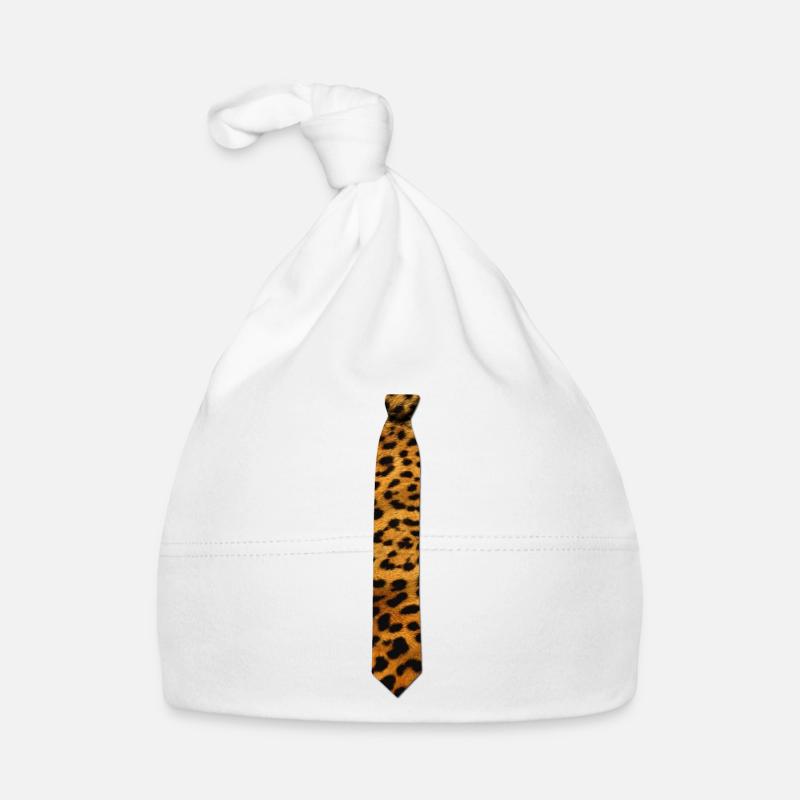 Cravate léopard Bonnet bio Bébé