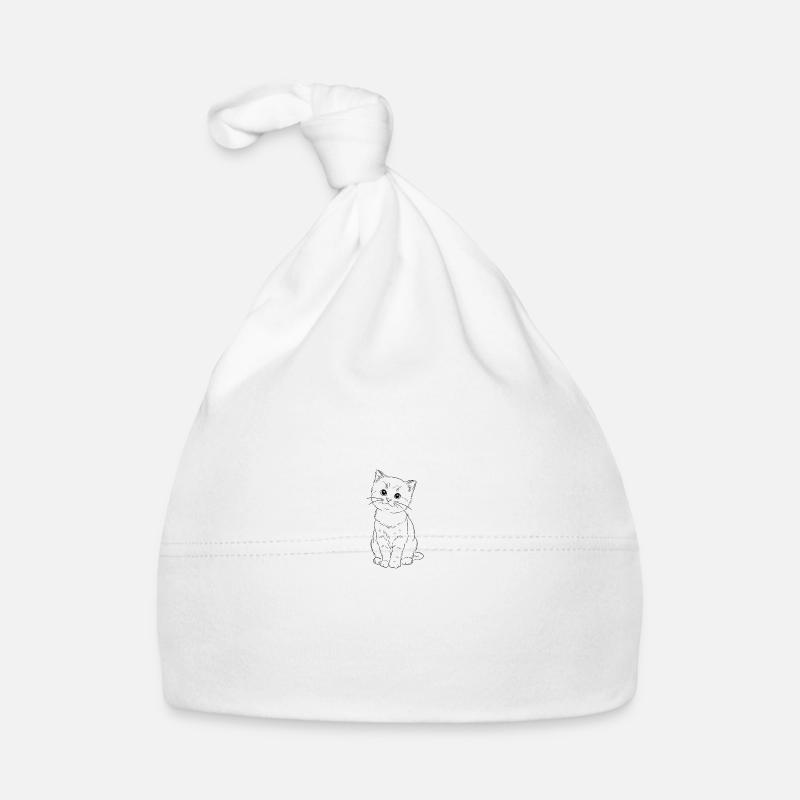 chaton timide Bonnet bio Bébé