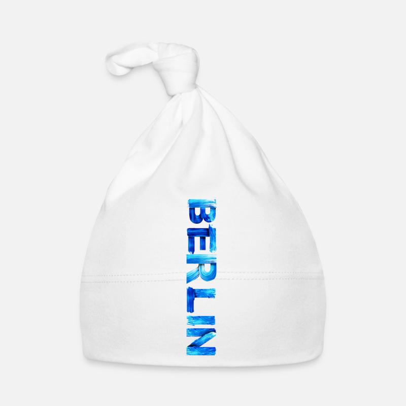 Berlin : ville de la diversité - Bonnet bio Bébé - blanc