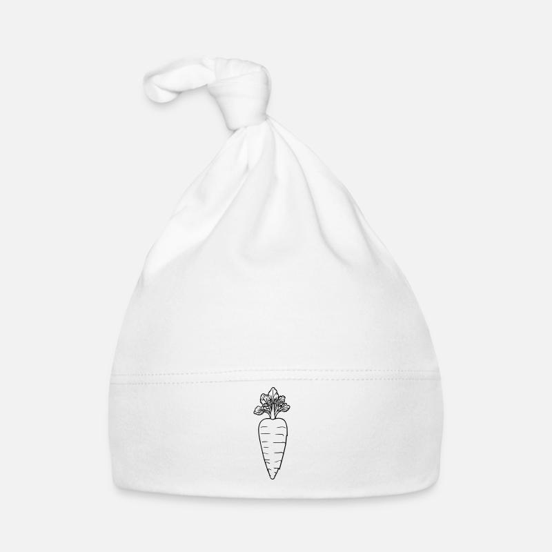 Outline carrot Organic Baby Cap