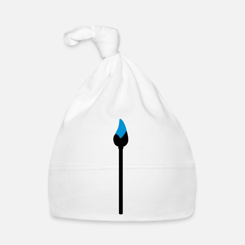 Pinsel mit Farbe Baby Bio-Mütze