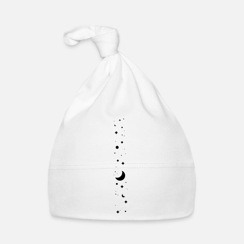 Sternenhimmel small - Baby Bio-Mütze - Weiß