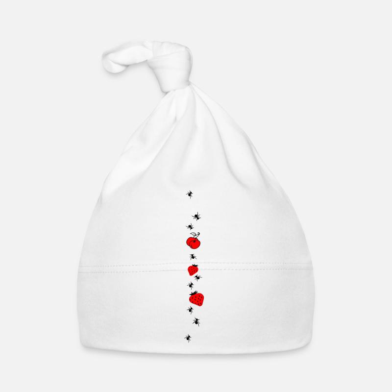 Strawberries Fruit Ants Organic Baby Cap