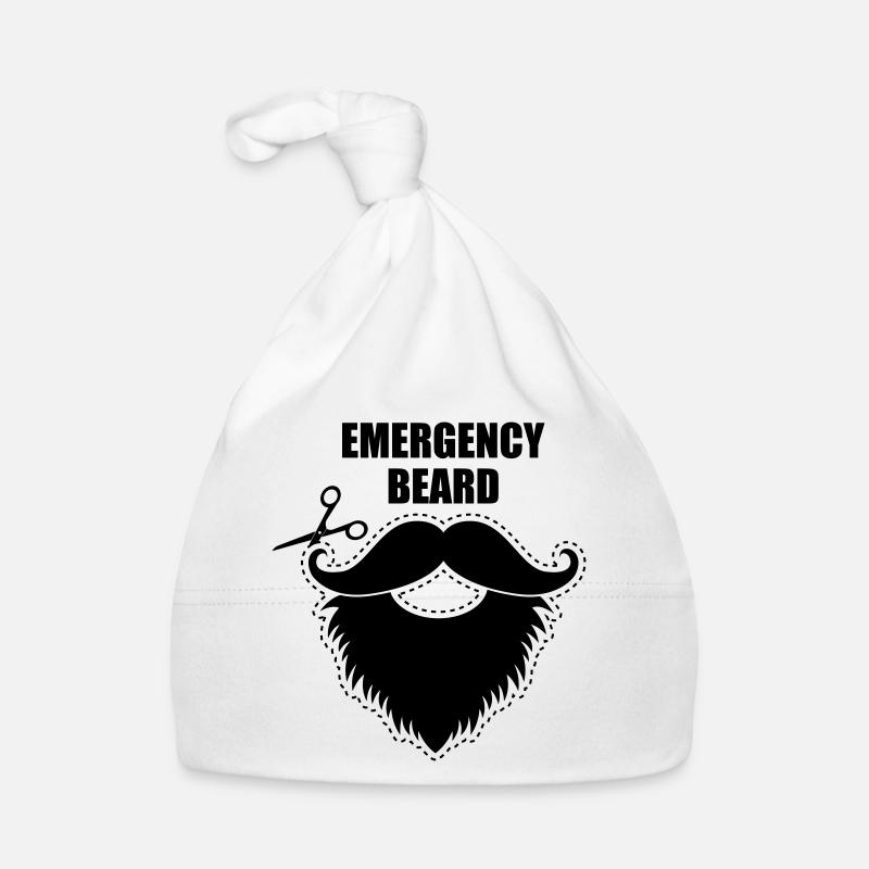 hipster beard mustache Organic Baby Cap