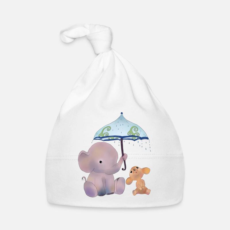 Maus und Elefant Baby Bio-Mütze