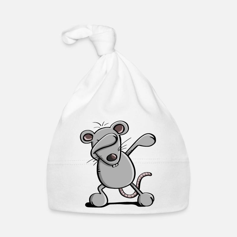 Cool Dab Dance Mouse - Dabbing Rat - Comic Organic Baby Cap