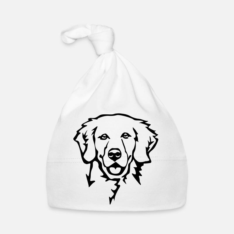 Tête de Golden retriever Bonnet bio Bébé