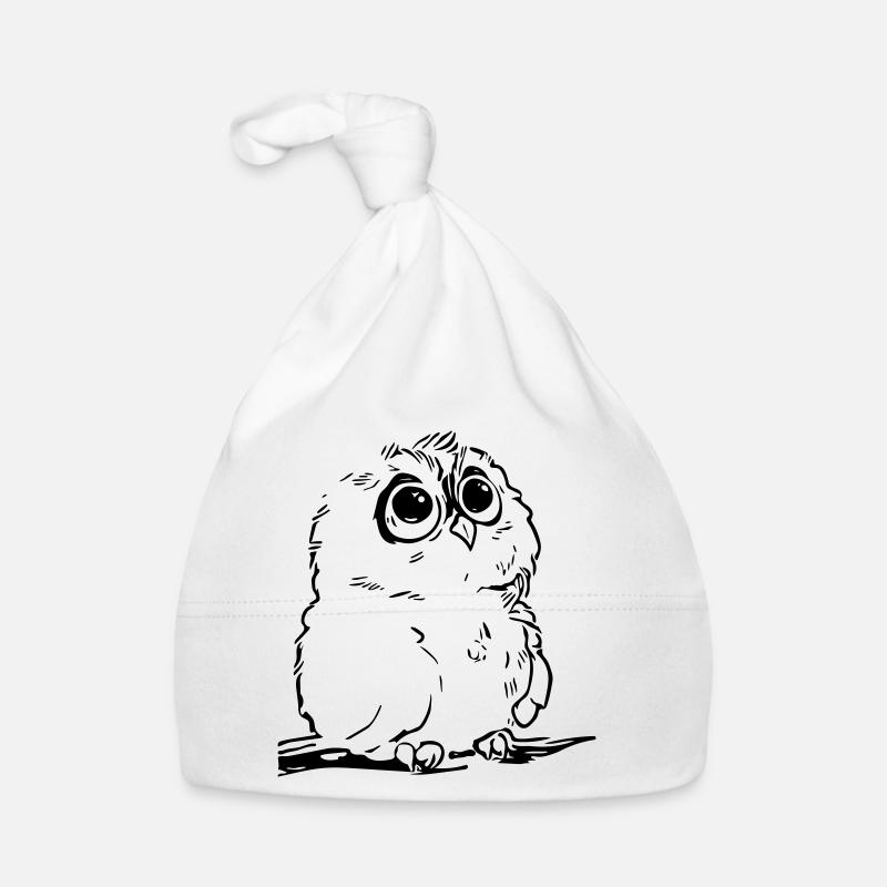 Niedliche Eule Baby Bio-Mütze