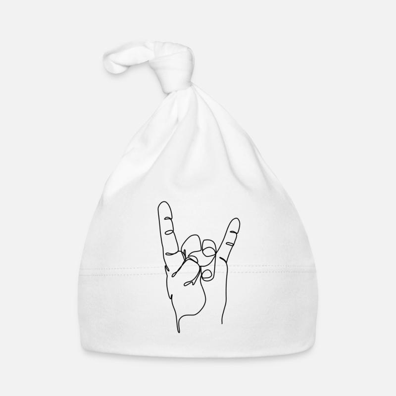 Le signe des cornes Bonnet bio Bébé