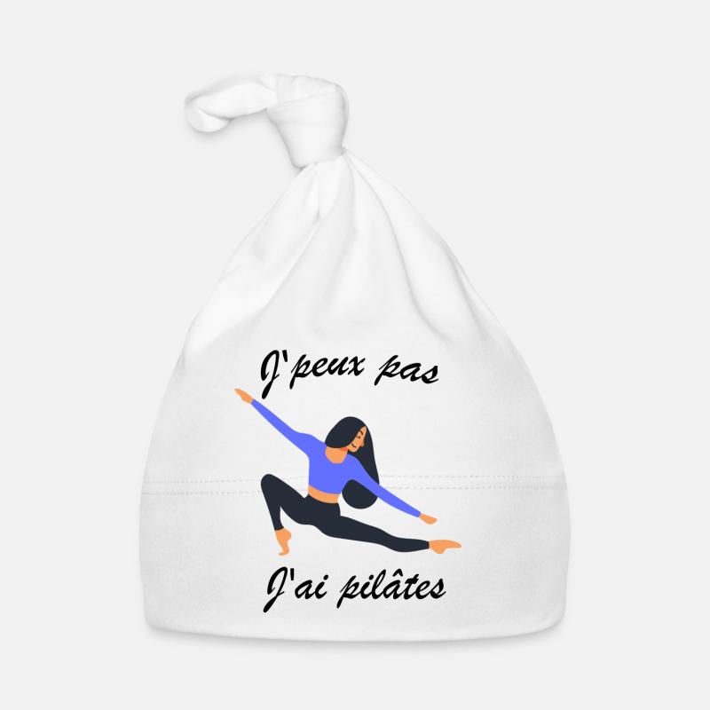 J'peux pas j'ai pilâtes - Bonnet bio Bébé - blanc