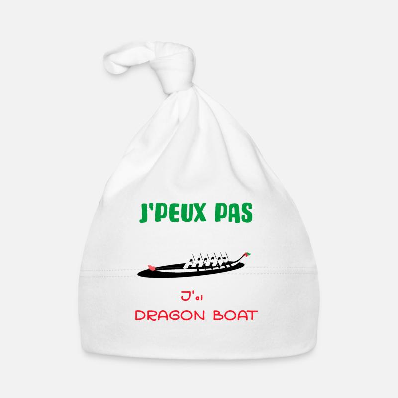J'peux pas Dragon Boat design Bonnet bio Bébé
