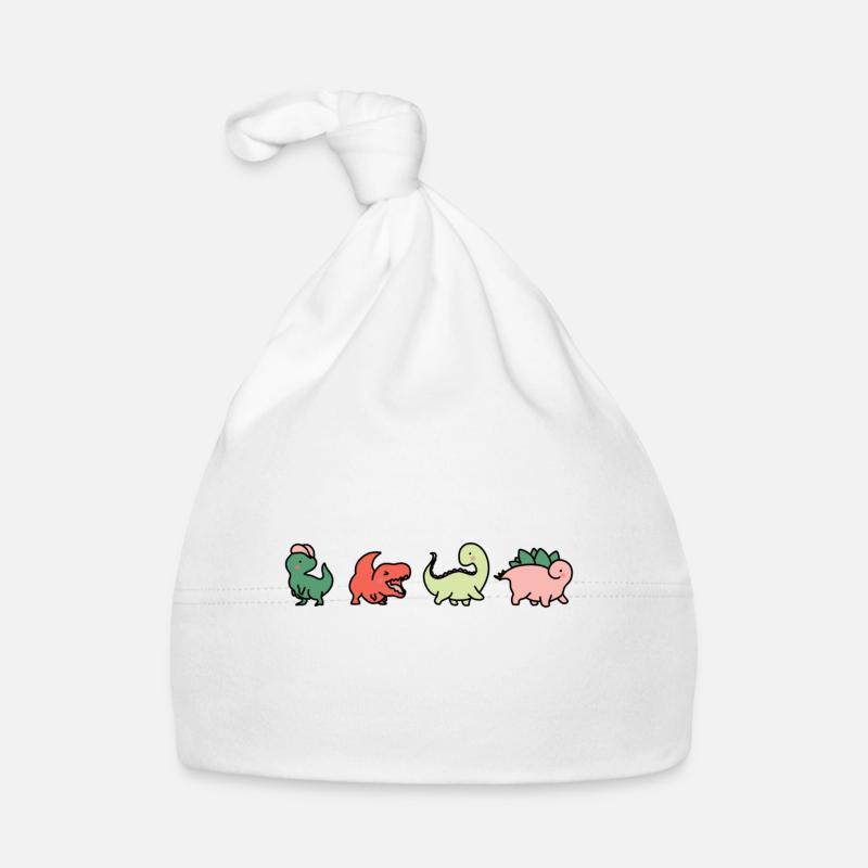 Cute colored dinosaurs Organic Baby Cap