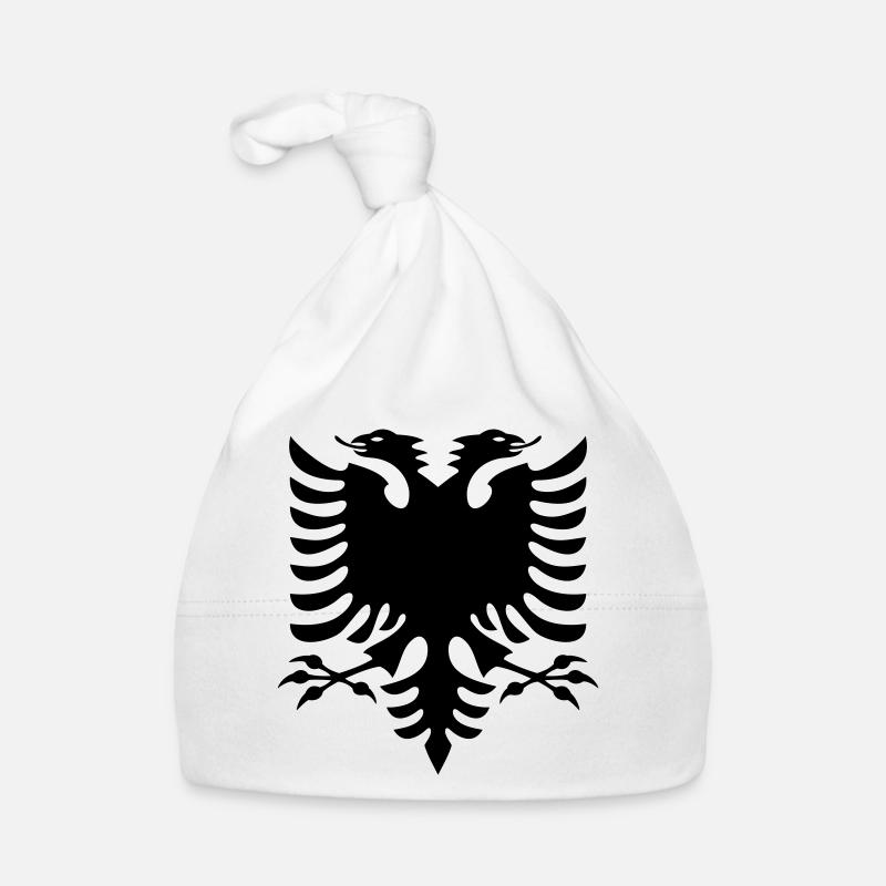 Albania Flag Organic Baby Cap
